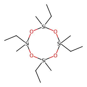 2,4,6,8-Tetraethyl-2,4,6,8-tetramethylcyclotetrasiloxane structure
