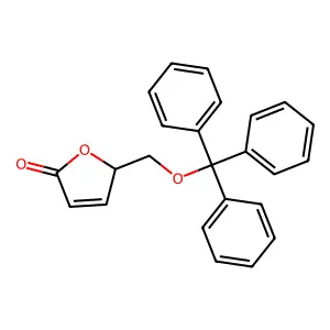 (5S)-5-(trityloxymethyl)-5H-furan-2-one structure