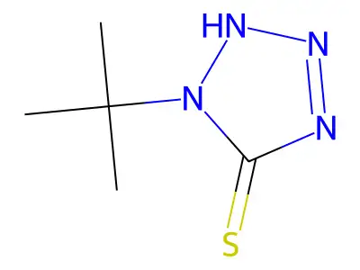 1-tert-butyl-2,5-dihydro-1H-1,2,3,4-tetrazole-5-thione structure