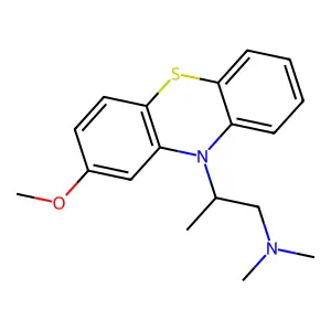 10H-Phenothiazine-10-ethanamine, 2-methoxy-N,N,alpha-trimethyl- structure