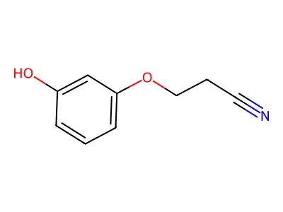3-(3-Hydroxyphenoxy)propanenitrile structure