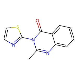 2-Methyl-3-(1,3-thiazol-2-yl)quinazolin-4-one structure