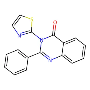 2-Phenyl-3-(1,3-thiazol-2-yl)-4(3H)-quinazolinone structure