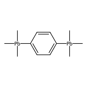 Plumbane, 1,4-phenylenebis(trimethyl- structure