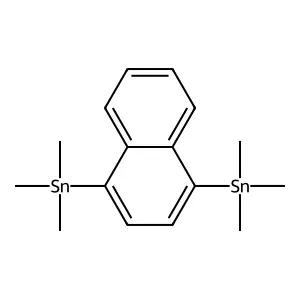 Stannane, 1,4-naphthalenediylbis(trimethyl- structure