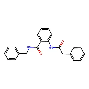 N-benzyl-2-[(phenylacetyl)amino]benzamide structure