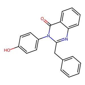 4(3H)-Quinazolinone, 3-(4-hydroxyphenyl)-2-(phenylmethyl)- structure