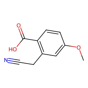 2-(Cyanomethyl)-4-methoxybenzoic acid structure