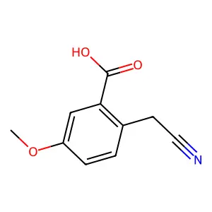 2-(氰基甲基)-5-甲氧基苯甲酸 structure