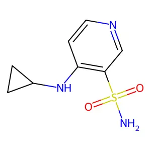 4-(Cyclopropylamino)pyridine-3-sulfonamide structure