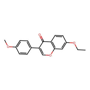 7-ethoxy-3-(4-methoxyphenyl)-4H-chromen-4-one structure
