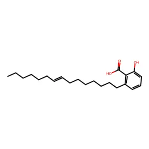 Benzoic acid, 2-hydroxy-6-(8-pentadecenyl)- structure