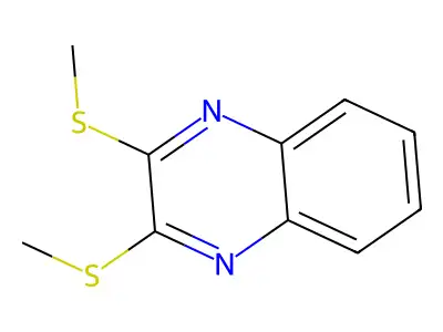 2,3-Bis(methylsulfanyl)quinoxaline structure