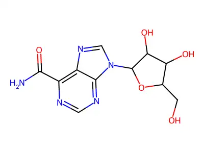 9-Pentofuranosyl-9H-purine-6-carboximidic acid structure
