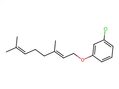 1-Chloro-3-[(3,7-dimethyl-2,6-octadien-1-yl)oxy]benzene structure