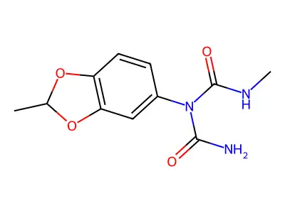 N-Methyl-N-(2-methyl-2H-1,3-benzodioxol-5-yl)triimidodicarbonic acid structure