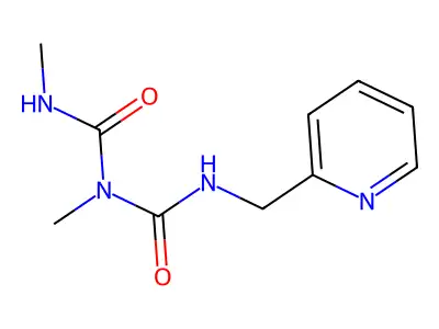 Imidodicarbonic diamide, N,2-dimethyl-N'-(2-pyridinylmethyl)- structure