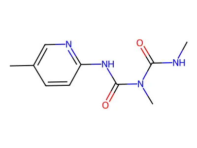 Imidodicarbonic diamide, N,2-dimethyl-N'-(5-methyl-2-pyridinyl)- structure