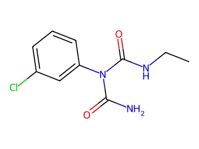 Imidodicarbonic diamide, N-(3-chlorophenyl)-N'-ethyl- structure