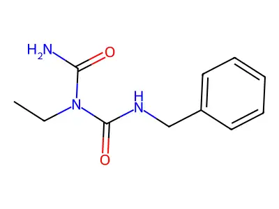 Imidodicarbonic diamide, N-ethyl-N'-(phenylmethyl)- structure