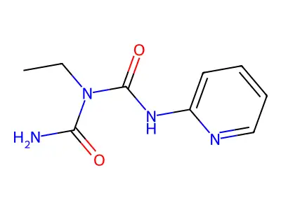 Imidodicarbonic diamide, N-ethyl-N'-2-pyridinyl- structure