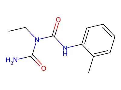N-Ethyl-N-(2-methylphenyl)triimidodicarbonic acid structure