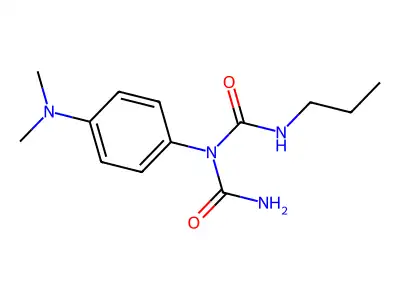 Imidodicarbonic diamide, N-(4-(dimethylamino)phenyl)-N'-ethyl-2-methyl- structure