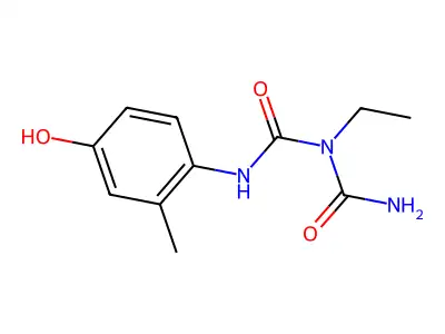 Imidodicarbonic diamide, N-ethyl-N'-(4-hydroxyphenyl)-2-methyl- structure