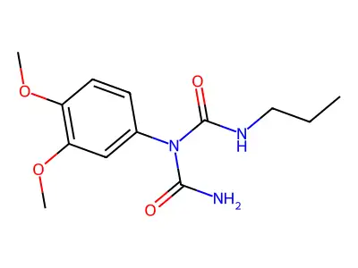 Imidodicarbonic diamide, N-(3,4-dimethoxyphenyl)-N'-ethyl-2-methyl- structure