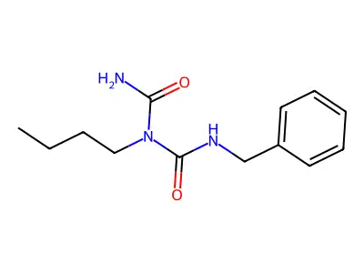 Imidodicarbonic diamide, N-butyl-N'-(phenylmethyl)- structure