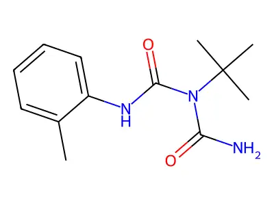 Imidodicarbonic diamide, N-(1,1-dimethylethyl)-2-methyl-N'-phenyl- structure