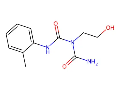 Imidodicarbonic diamide, N-(2-hydroxyethyl)-2-methyl-N'-phenyl- structure