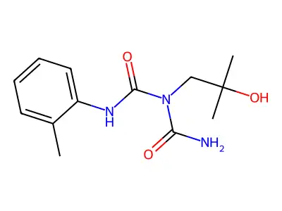 Imidodicarbonic diamide, N-(2-hydroxy-2-methylpropyl)-2-methyl-N'-phenyl- structure