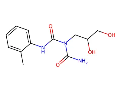 Imidodicarbonic diamide, N-(2,3-dihydroxypropyl)-2-methyl-N'-phenyl- structure