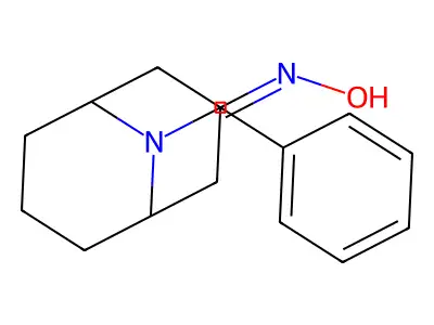 N-{9-benzyl-9-azabicyclo[3.3.1]nonan-3-ylidene}hydroxylamine structure