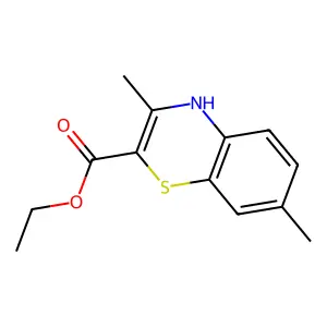 ethyl 3,7-dimethyl-4H-1,4-benzothiazine-2-carboxylate structure