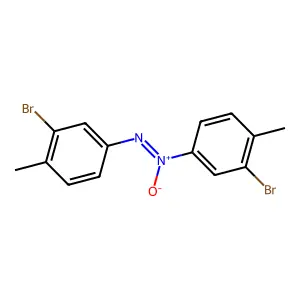 2-Bromo-4-[(Z)-(3-bromo-4-methylphenyl)-NNO-azoxy]-1-methylbenzene structure