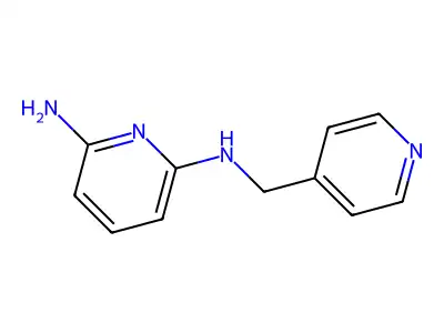 6-N-(pyridin-4-ylmethyl)pyridine-2,6-diamine structure