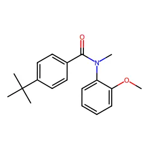 Benzamide, 4-(1,1-dimethylethyl)-N-(2-methoxyphenyl)-N-methyl- structure