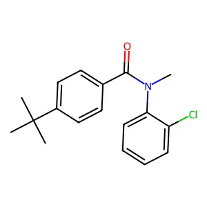 Benzamide, N-(2-chlorophenyl)-4-(1,1-dimethylethyl)-N-methyl- structure