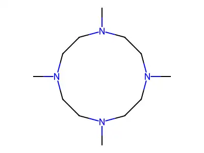 1,4,7,10-Tetramethyl-1,4,7,10-tetraazacyclododecane structure