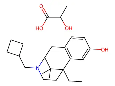 Cogazocine lactate structure