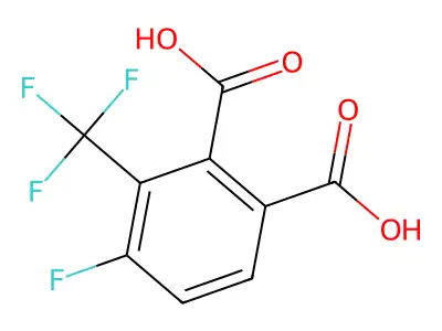 4-fluoro-3-(trifluoromethyl)phthalic Acid structure