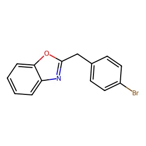 Benzoxazole, 2-((4-bromophenyl)methyl)- structure
