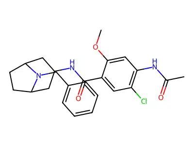 exo-4-Acetamido-5-chloro-2-methoxy-N-(8-benzyl-8-azabicyclo(3.2.1)oct-3-yl)benzamide structure