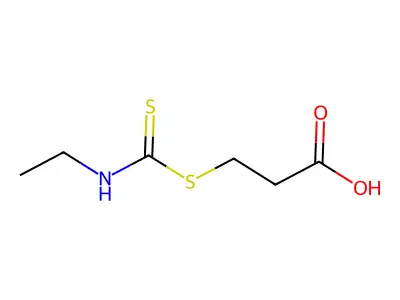 3-[(Ethylcarbamothioyl)sulfanyl]propanoic acid structure