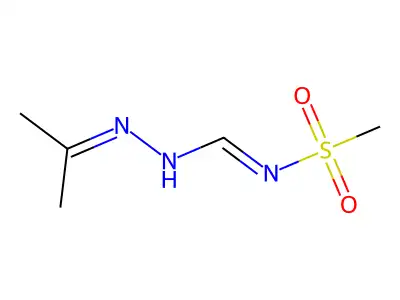 N'-methylsulfonyl-N-(propan-2-ylideneamino)methanimidamide structure