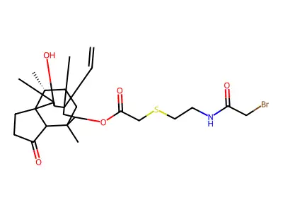 Bromoacetyltiamulin structure