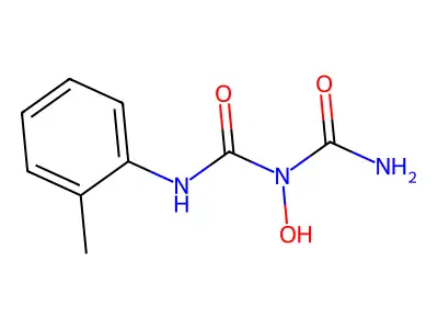 1-Hydroxy-3-methyl-5-phenylbiuret structure