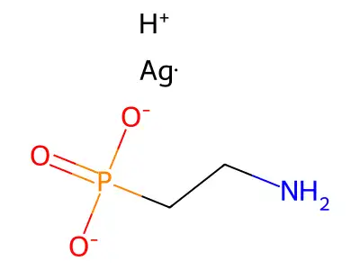 Silver mono(2-aminoethyl)phosphate structure